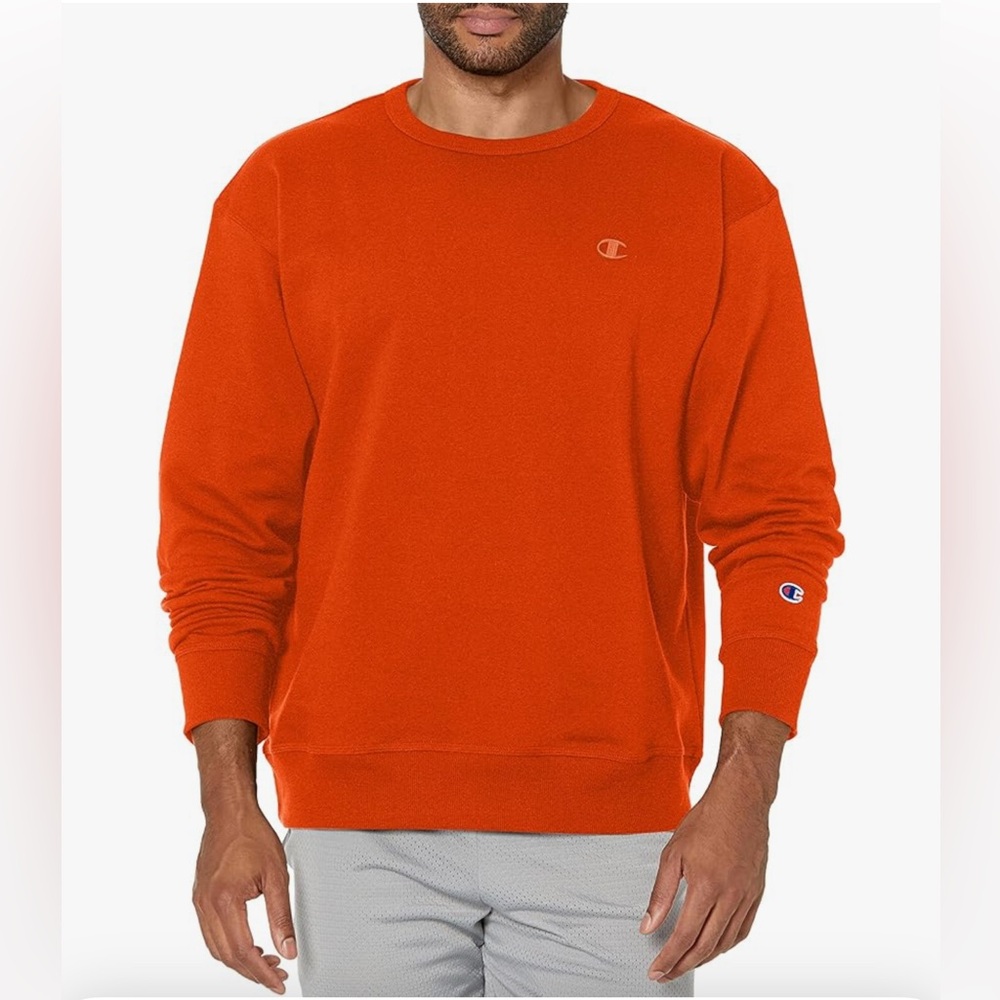 🆕🆕 Champion Men's Orange Sweater New without tags